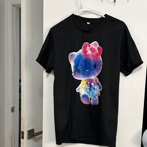 Black women Shirt with Colorful Cartoon Design